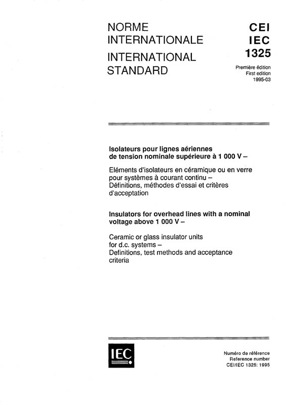Cover IEC 61325:1995